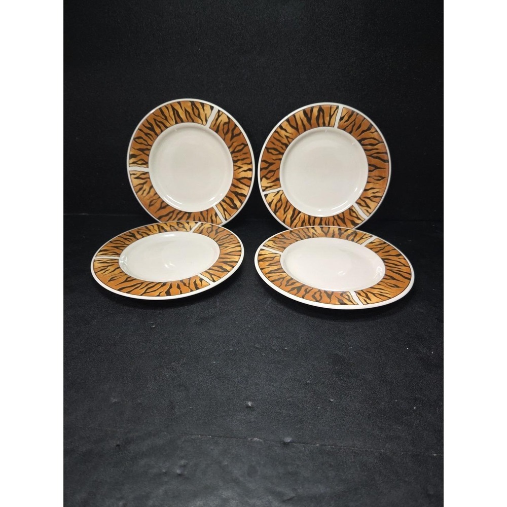Majesticware Sakura Tribe Animal Plates, Set of 4, Bread Plates by Sue Zipkin‎